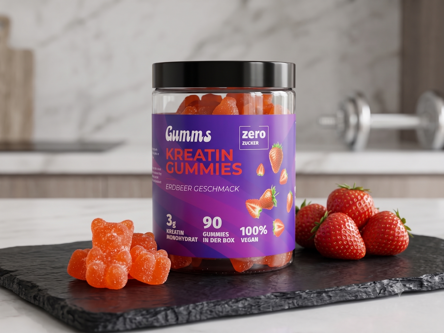 Gumms - Strawberry Performance Creatine Gummies